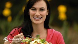 Woman-Happy-Broccoli-Salad-Bowl-Eating-Food-650X