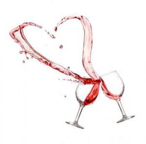 two-glasses-with-red-wine-in-the-shape-of-a-heart